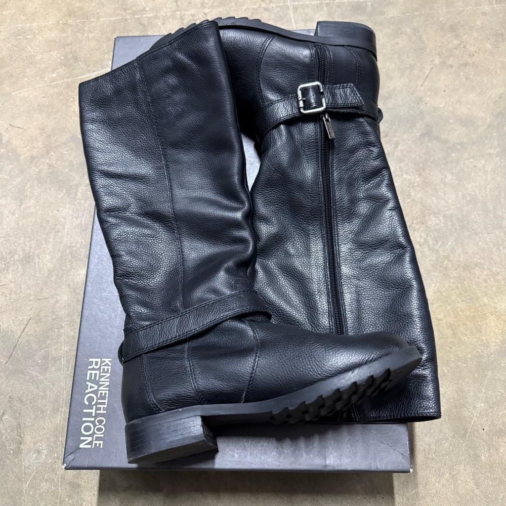 Kenneth Cole Reaction Black Tall Boots